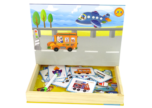 Magnetisches Puzzlespiel Buch Transport Puzzle Karten