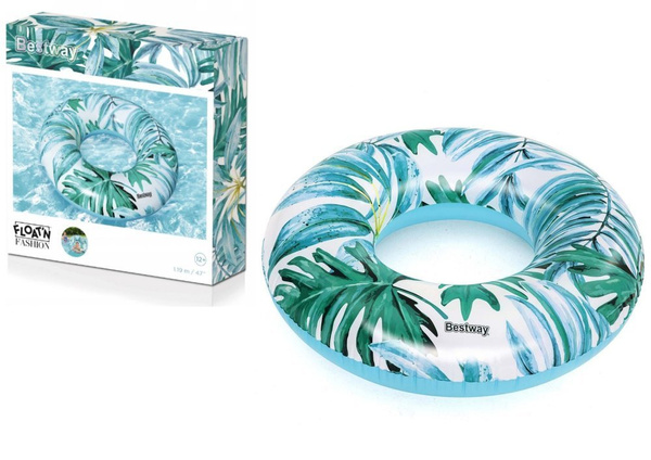 Swimming Ring With Blue Palms 119 m Bestway 36237