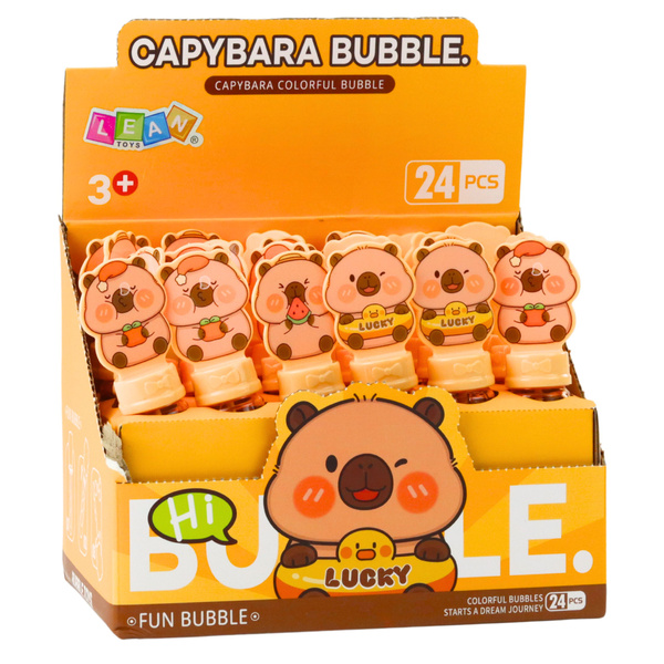 Capybara Soap Bubbles 3 Holes For Bubbles 35 ml Mix
