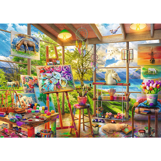 Puzzle - 2x500 - Kunst der Malerei FSC Mix 70% 37530