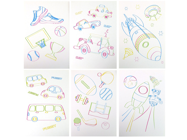 Magic Illuminated 3D Whiteboard Glasses Blue