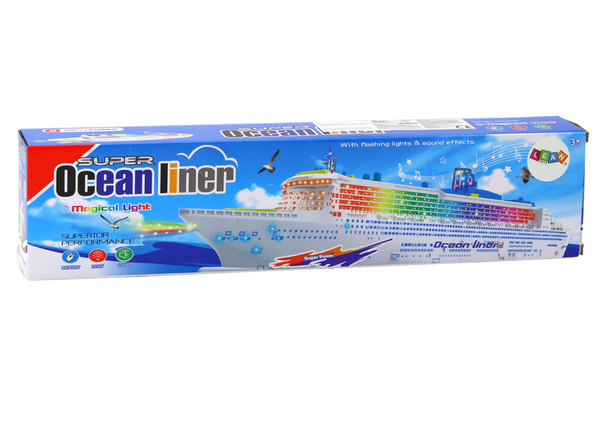 Passenger Cruise Ship Driving Lights Sounds