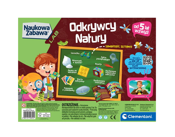 Scientific Fun Nature Explorers Nature Binoculars Polish Language Clementoni 50894