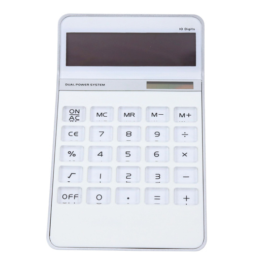 Tischrechner Classic 10D 10-stellige Anzeige Solarweiß