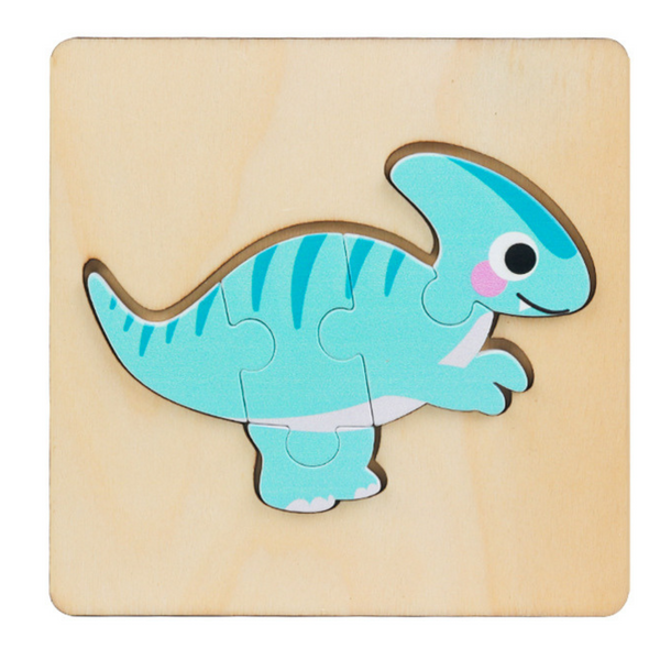 Wooden Puzzle Colored Puzzle 11 x 11cm Mix