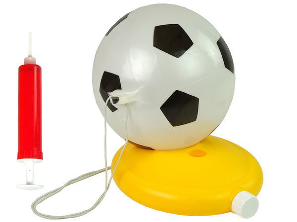 Fußball-Set Ball an einer Schnur und Pumpe