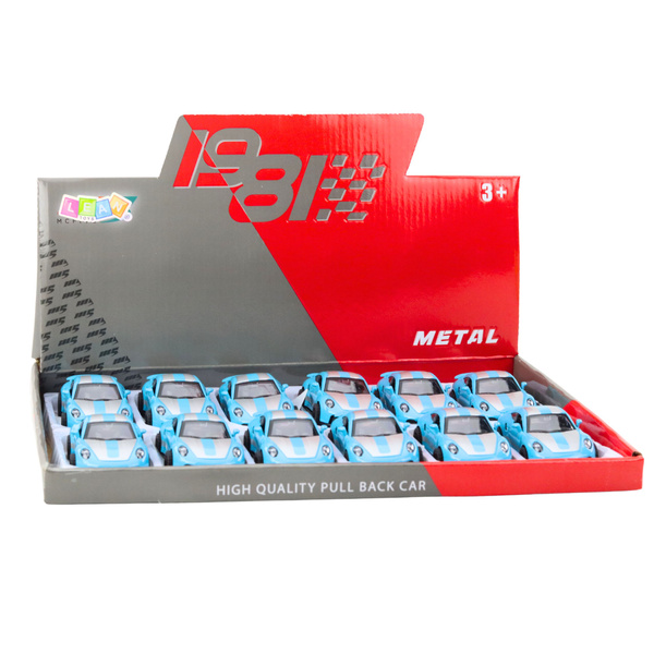 Metal Race Car with Opening Doors Blue GTRS 1:43