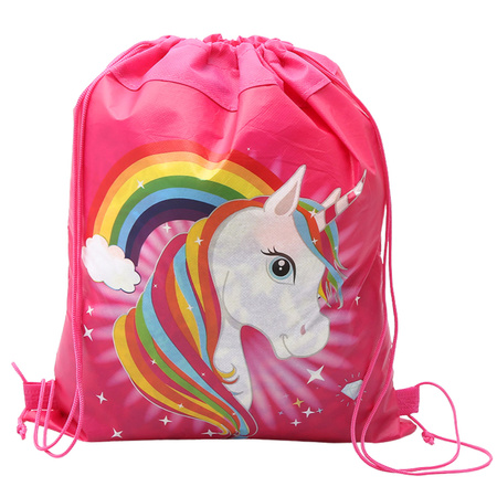 Einhorn Regenbogen Rosa Gymnastik Schuhbeutel 35x27 cm