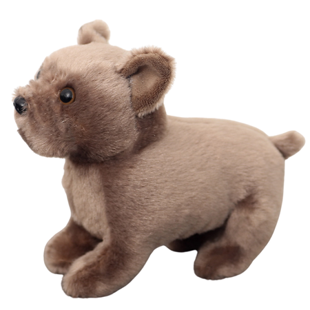 Plüsch Maskottchen Kuscheltier Kleiner Hund Braun 19cm