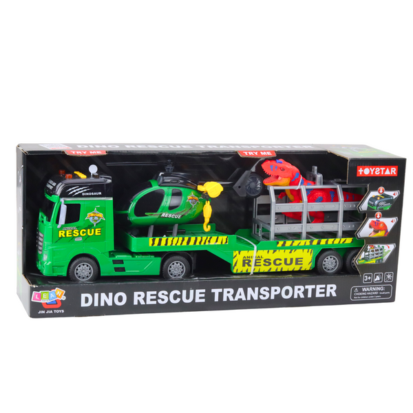 Rescue Kit Truck Helicopter Car Dinosaur Lights Sounds