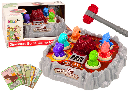 Arcade-Spiel Wac A Mole Dinosaurs Volcano Smoke Effect Lights Sounds