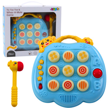 Whac-A-Mole Hammer Arcade-Spiel für Kleinkinder, Blau