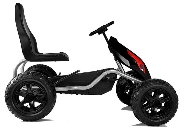 Gokart B012 Inflatable Tires Black