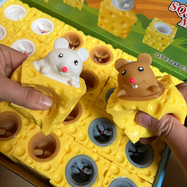 Maus im Käse Gniotek Squishy Sensory Mouse Pop It