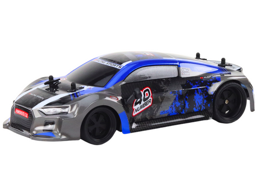 RC Ferngesteuertes Auto 1:18 Gummiräder Drift Blau