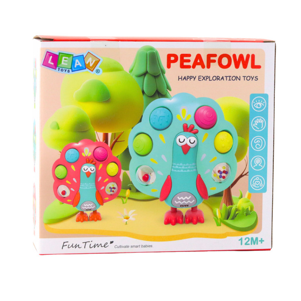 Pop-It Paw Sensory Toy Rotating Balls Colorful Sound