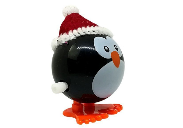 Set mit aufziehbarem Weihnachtsspielzeug Pinguin Rentier Schneemann Weihnachtsmann