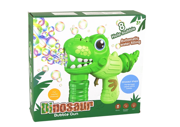 Soap Bubble Machine Dinosaur Green Liquid