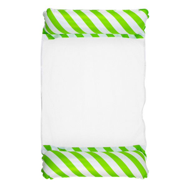 Inflatable Water Hammock Mattress Deckchair White and Green 120x70cm