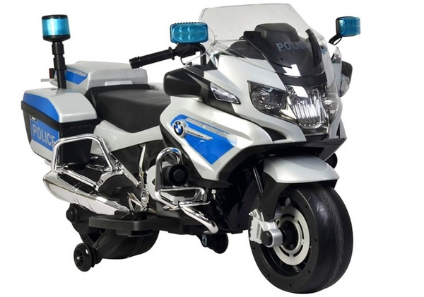 BMW Police Motorcycle Silver - Electric Ride On Motorbike