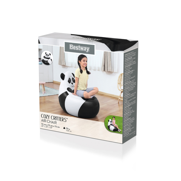 Inflatable Armchair Panda 72 x 72 x 64 cm Bestway 75116