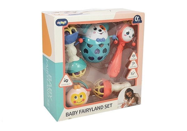 Set of Rattle Soft Teethers 5 pcs