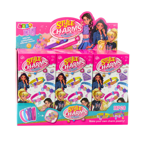 DIY Bracelet Set Animal Charms 4 Adjustable Bracelets