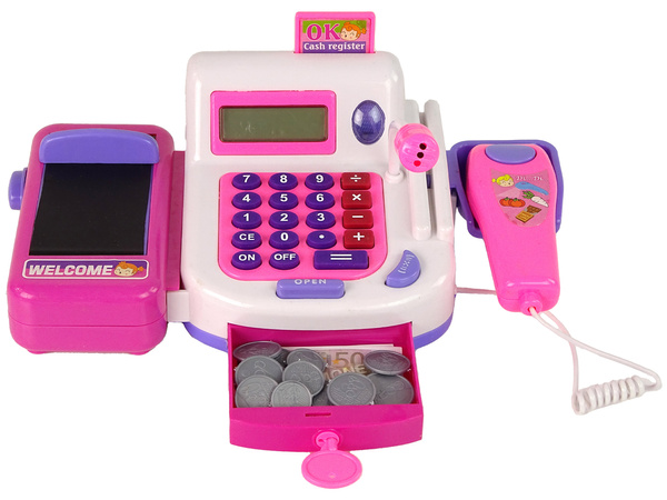 Ladenkasse mit Taschenrechner Zubehör