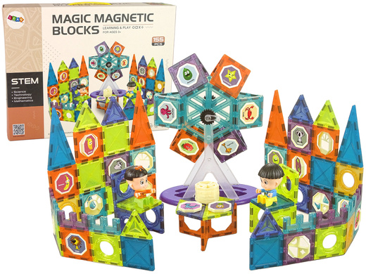 3D Magnetic Building Blocks Ferris Wheel 155 pieces