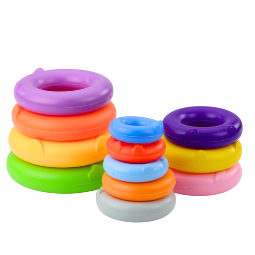 Pyramidenturm Dinosaurier Bunt 13 Räder 45 x 15,5 x 15,5 cm