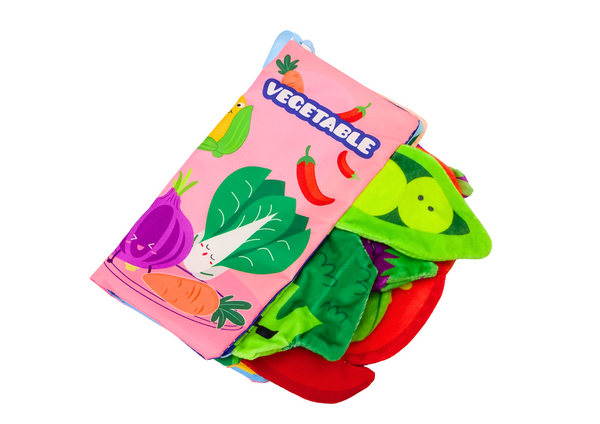 Soft Vegetables Book, Rustling, Squeaking, Colorful For Babies