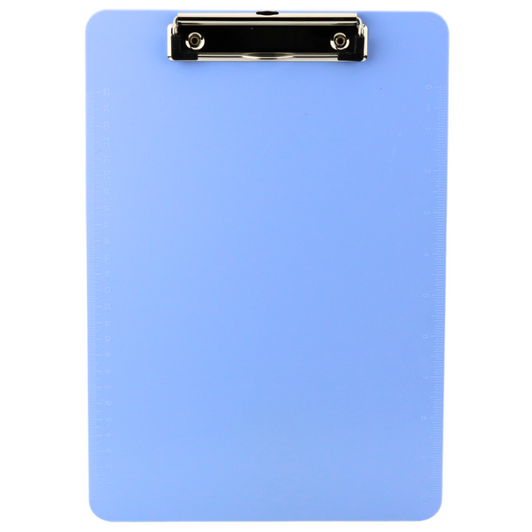 Podkładka Deska Z Klipem Do Pisania Miarka A4 Plastikowa Niebieska