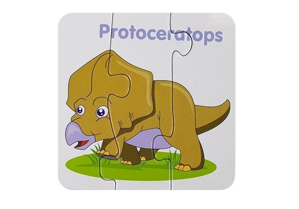 Educational Puzzle English Dinosaurs 10 Connections