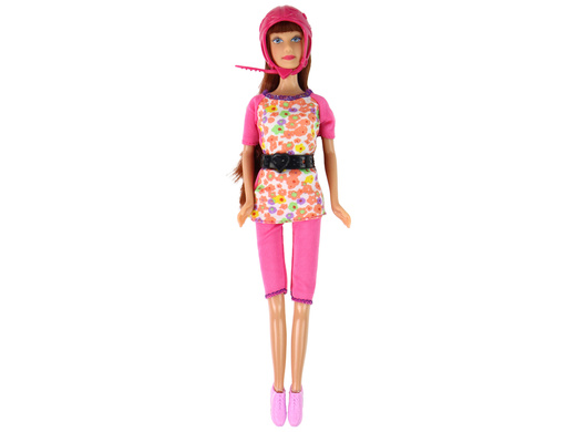 Lucy Doll Set Rosa Roller-Skateboard-Helme