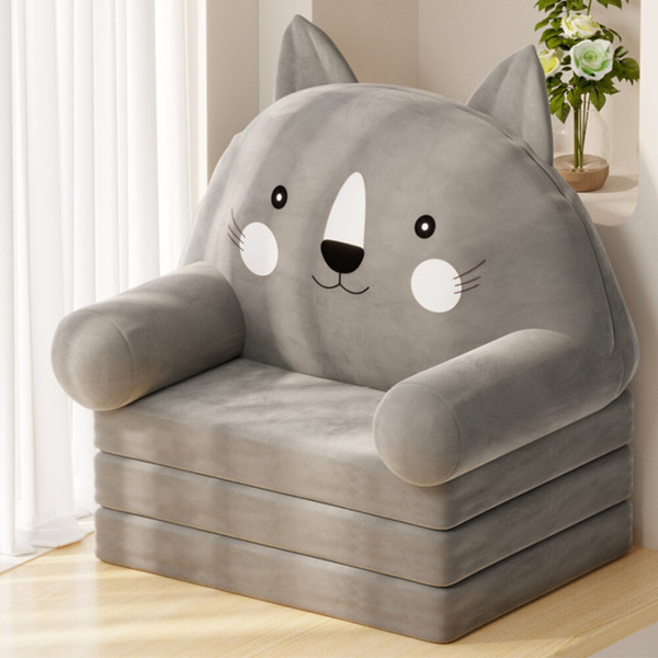 Reclining Chair For Children Cat 3 Levels Gray 56x50cm