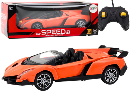Car Remote Controlled Sports Car RC 1:16 Orange
