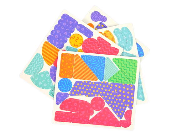 Magnetic Educational Puzzle Shapes 84 Magnets Cards
