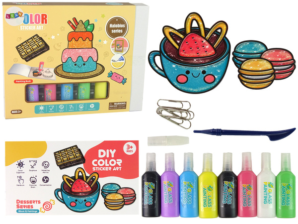  DIY Candy Window Stickers 8 Colours Glitter