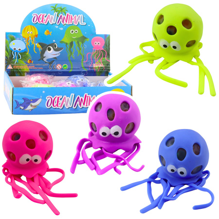 Octopus Anti-Stress Sensory Squishy mit Gelbällchen Mix