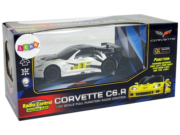 Sportwagen R/C 1:24 Corvette C6.R Weiß 2.4 G Lights