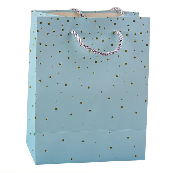 Gift Bag With Gold Dots 23 x 18 x 10.5 cm