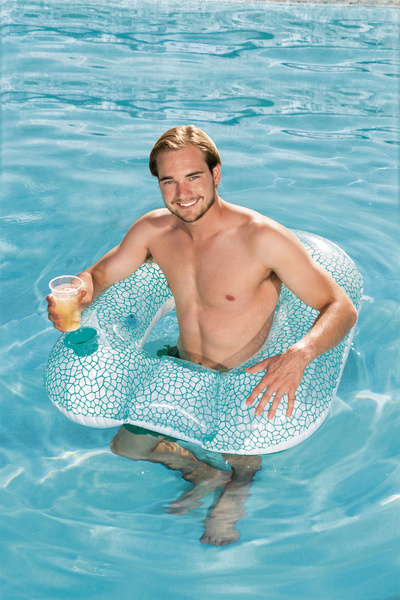 Inflatable Cushion Swimming Circle Blue 102 x 94 cm Bestway 43097