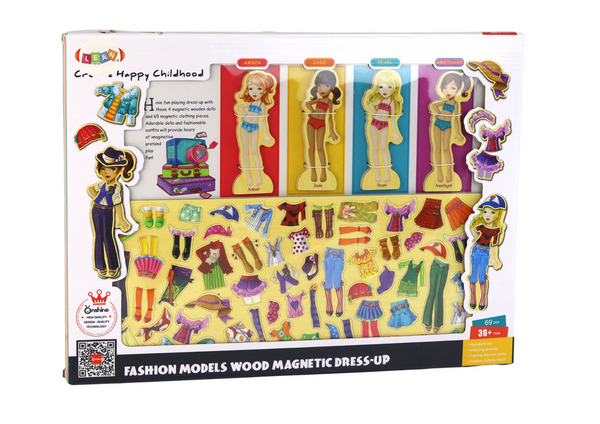 Magnetic Puzzle Dolls Clothes Styling 65 Clothing Elements