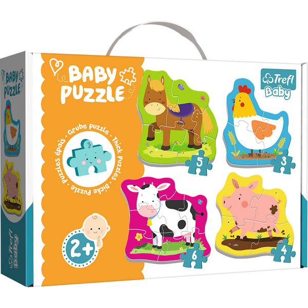 Puzzle - Baby Classic - Animals in the Country - Trefl Baby 36070