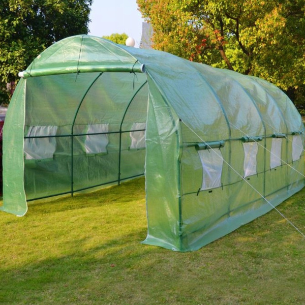 Folientunnel Gartengewächshaus 4x2,5x2m Folie 10m² UV-4 Premium