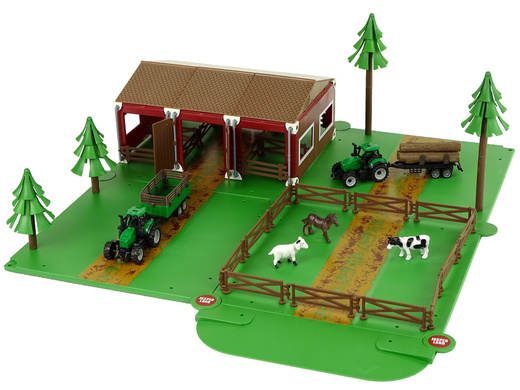 Farm Barn Animal Homestead Farm Two Tractors
