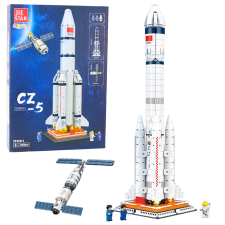 Construction Bricks Space Rocket Satellite CZ-5 1403 pcs.