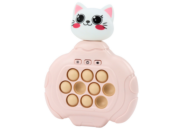 Gra Pop-It Kotek Różowa Konsola Zręcznościowa Pad Sensoryczny Wibracje