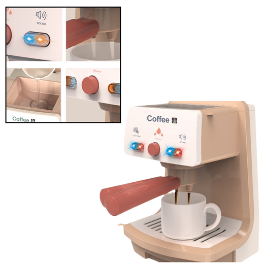 Kaffeemaschine Spielzeug Tasse Siebträger Lichter Geräusche