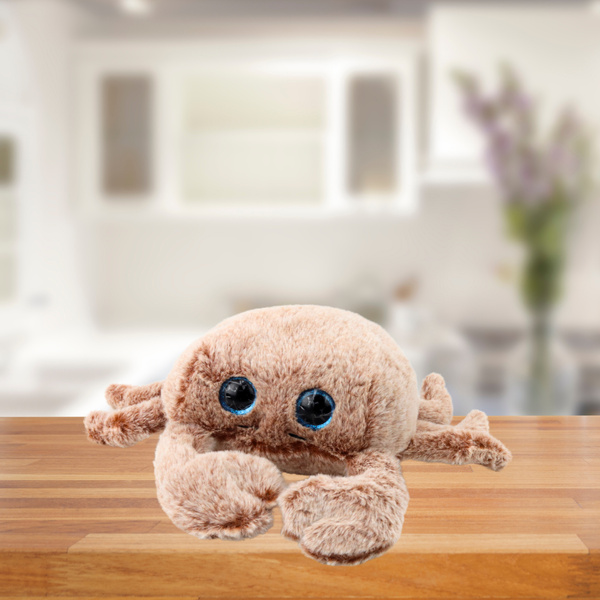 Plüsch Maskottchen Kuscheltier Krabbe Beige 26cm